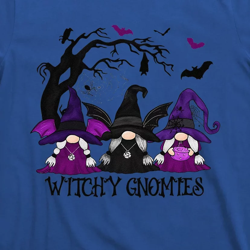 Witchy Gnomies Funny Gnome Halloween Matching Costume T-Shirt