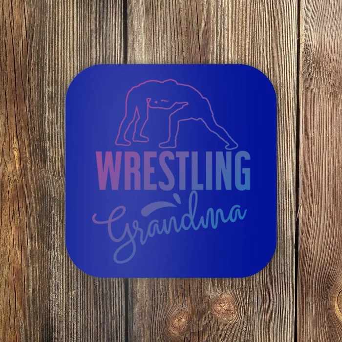 Wrestling Grandma For Wrestling Grandmother Gift Coaster