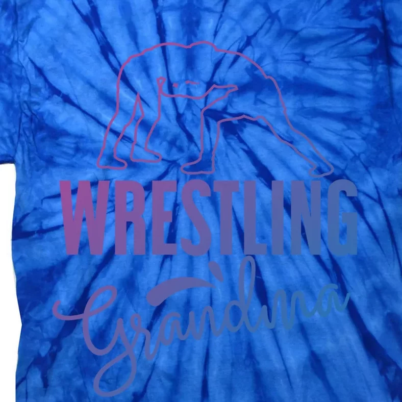 Wrestling Grandma For Wrestling Grandmother Gift Tie-Dye T-Shirt