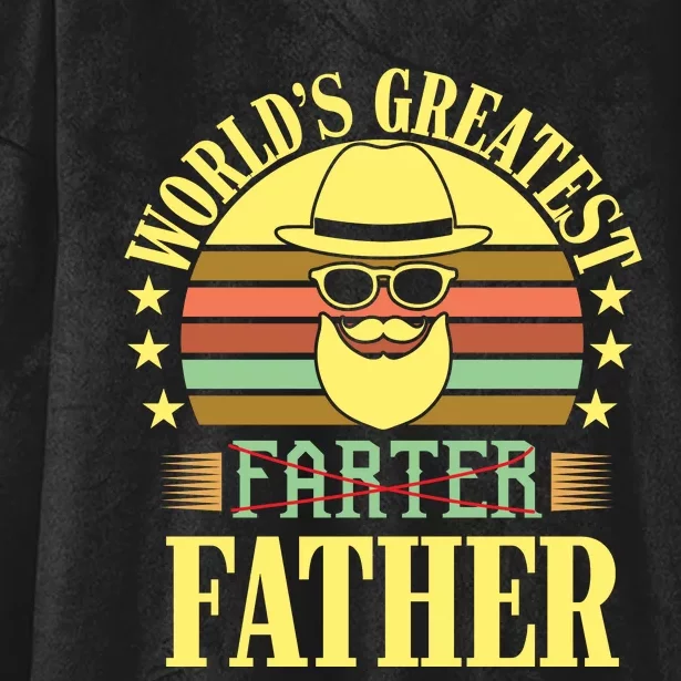 WorldS Greatest Farter Father Hooded Wearable Blanket