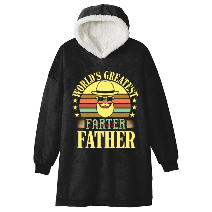 WorldS Greatest Farter Father Hooded Wearable Blanket