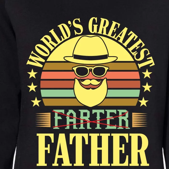 WorldS Greatest Farter Father Womens California Wash Sweatshirt