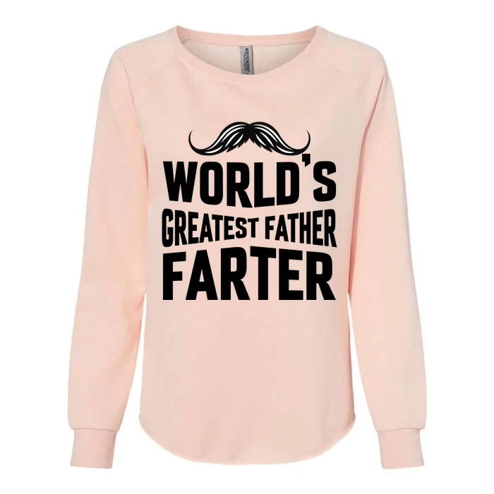 WorldS Greatest Father Farter Graphic Womens California Wash Sweatshirt