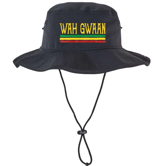 Wah Gwaan Funny Jamaica jamaican Colors Rasta Reggae Legacy Cool Fit Booney Bucket Hat