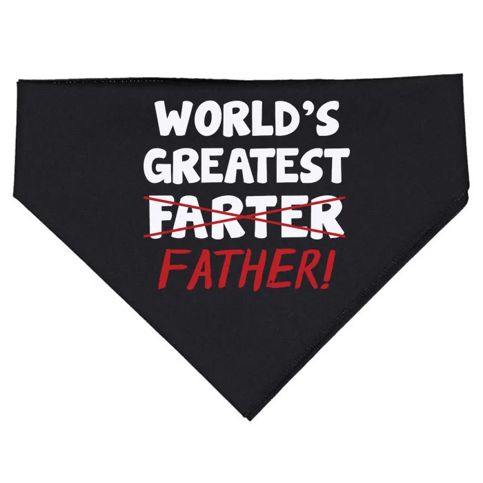 Worlds Greatest Farter Father's Day USA-Made Doggie Bandana