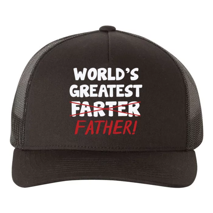 Worlds Greatest Farter Father's Day Yupoong Adult 5-Panel Trucker Hat