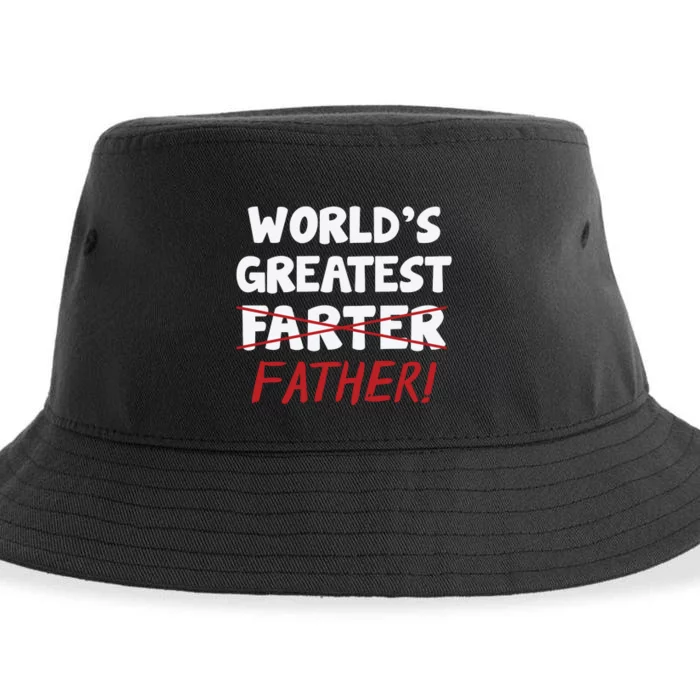 Worlds Greatest Farter Father's Day Sustainable Bucket Hat