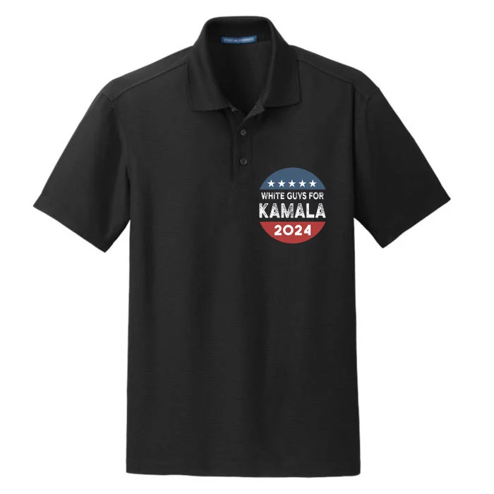 White Guys For Kamala Harris 2024 Election President Dry Zone Grid Performance Polo