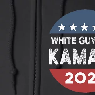 White Guys For Kamala Harris 2024 Election President Full Zip Hoodie