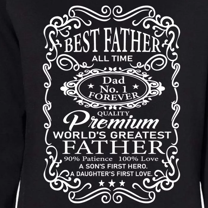 Worlds Greatest Father Mashup Quotes Womens California Wash Sweatshirt