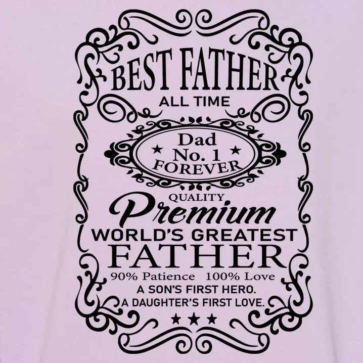 Worlds Greatest Father Mashup Quotes Garment-Dyed Sweatshirt