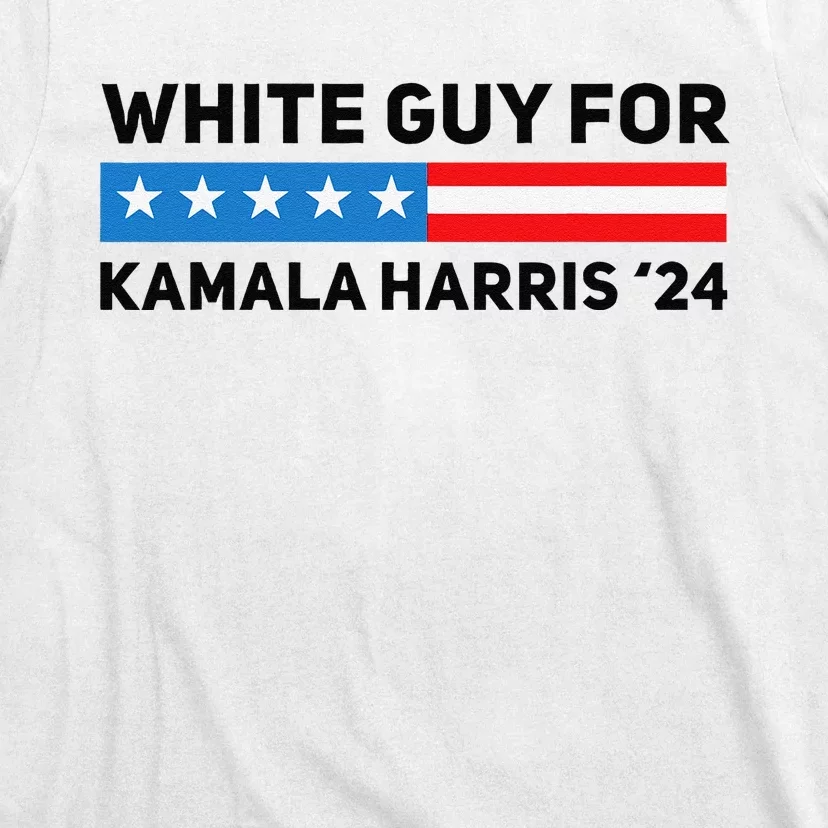 White Guy For Kamala Harris 2024 President Election T-Shirt