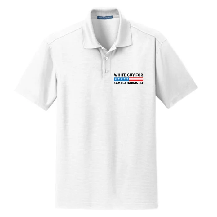 White Guy For Kamala Harris 2024 President Election Dry Zone Grid Performance Polo