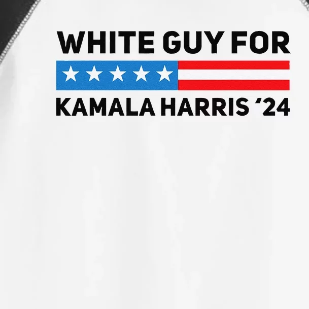 White Guy For Kamala Harris 2024 President Election Toddler Fine Jersey T-Shirt