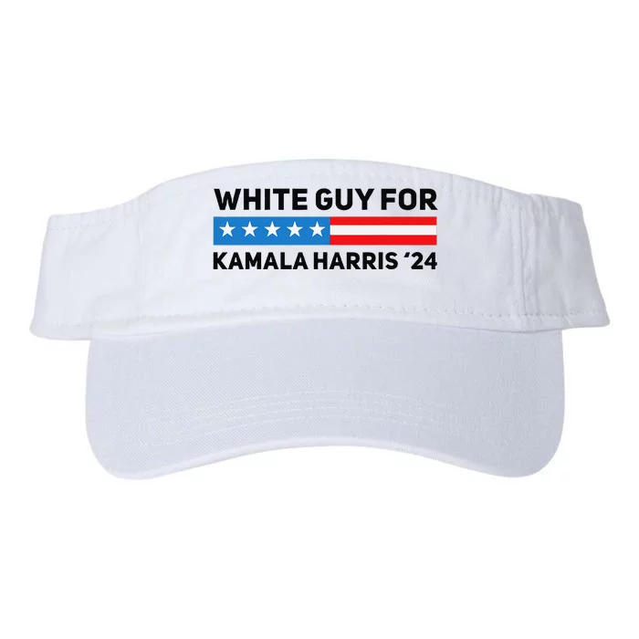 White Guy For Kamala Harris 2024 President Election Valucap Bio-Washed Visor