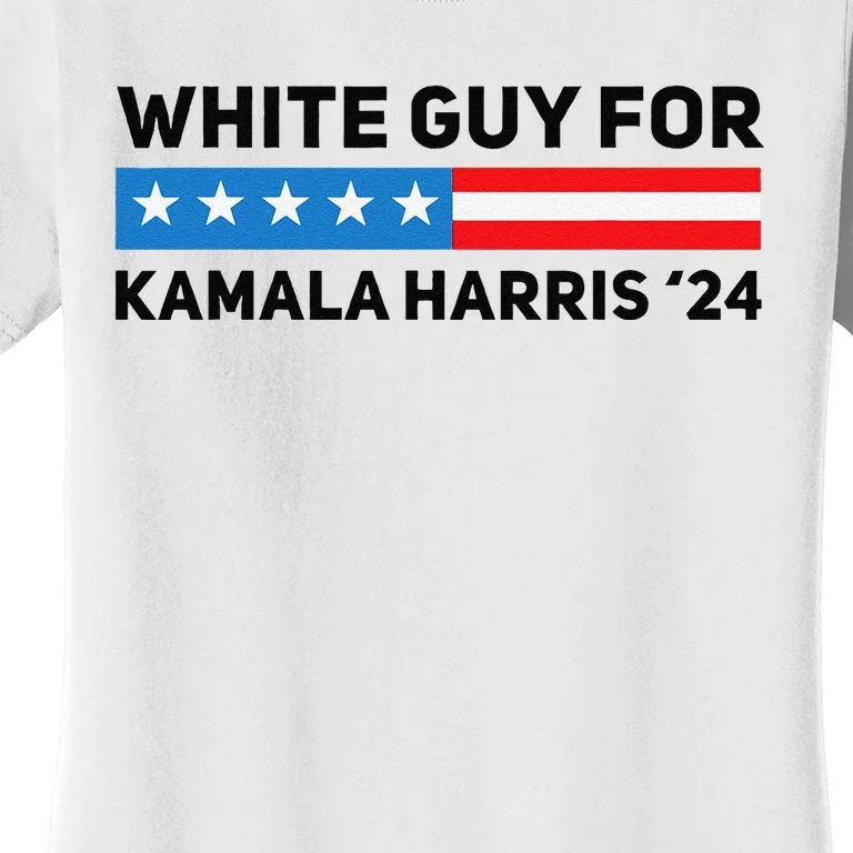 White Guy For Kamala Harris 2024 President Election Women's T-Shirt