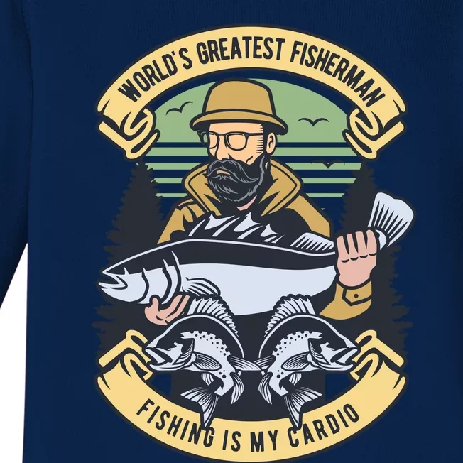 WorldS Greatest Fisherman Baby Long Sleeve Bodysuit