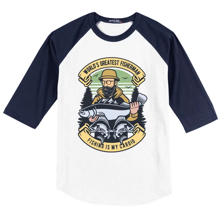 WorldS Greatest Fisherman Baseball Sleeve Shirt