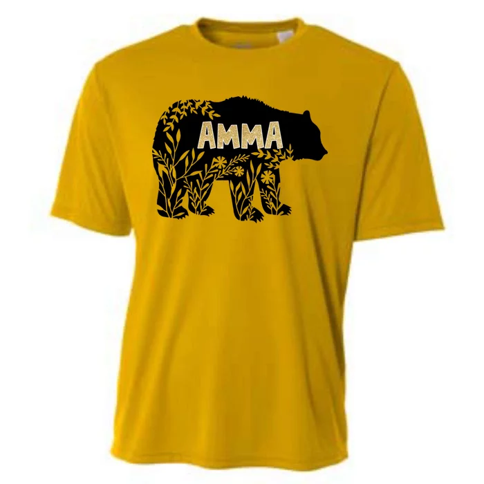 Wo Gift For Grandmother Gift Amma Bear Gift Cooling Performance Crew T-Shirt