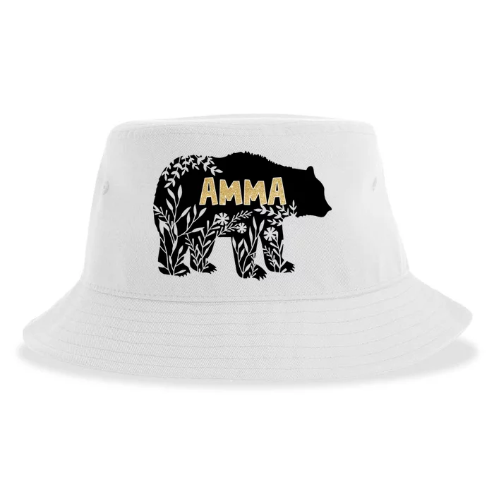 Wo Gift For Grandmother Gift Amma Bear Gift Sustainable Bucket Hat