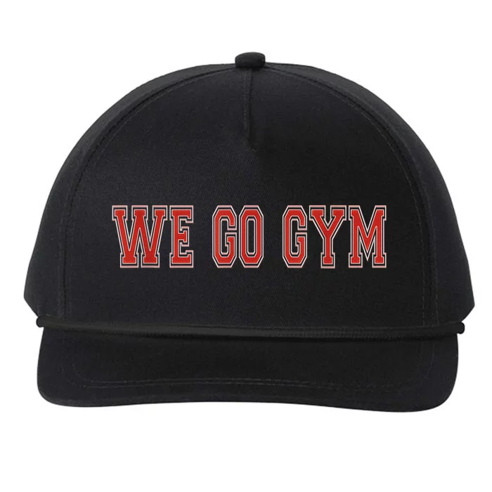 WE GO GYM WORKOUT Snapback Five-Panel Rope Hat