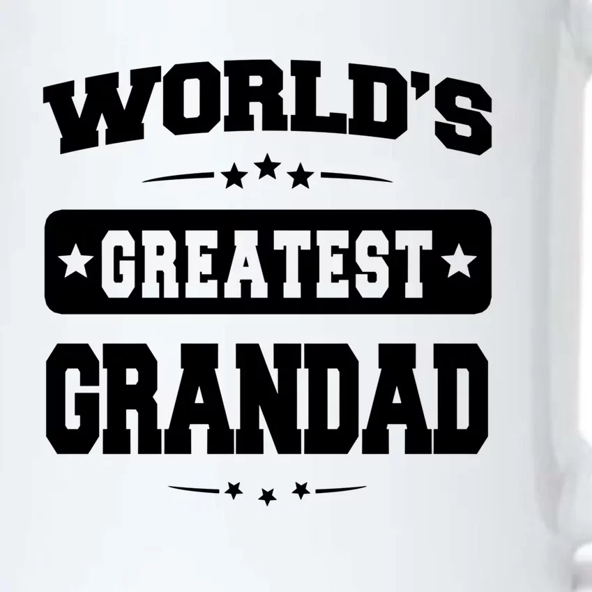 Worlds Greatest Grandad Dad Birthday Fathers Day Gift Black Color Changing Mug