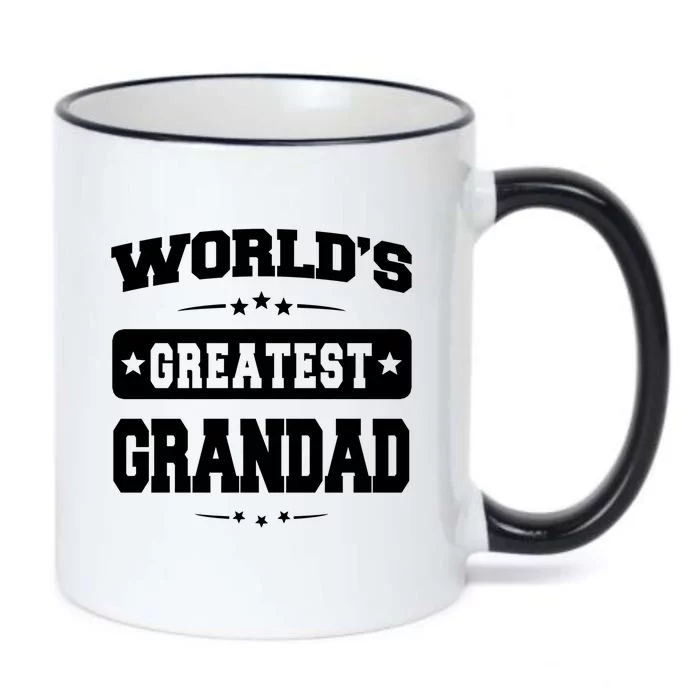 Worlds Greatest Grandad Dad Birthday Fathers Day Gift Black Color Changing Mug