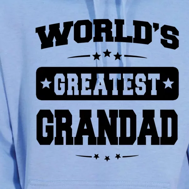 Worlds Greatest Grandad Dad Birthday Fathers Day Gift Unisex Surf Hoodie