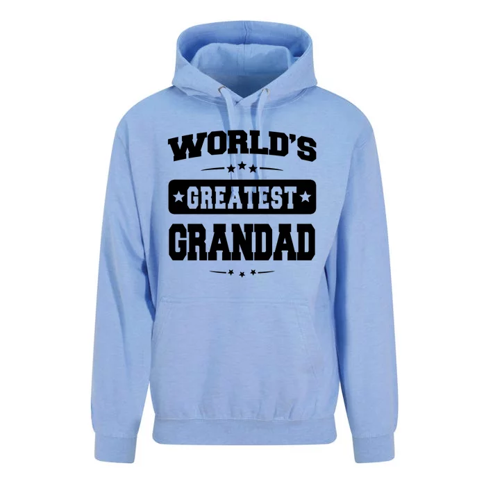 Worlds Greatest Grandad Dad Birthday Fathers Day Gift Unisex Surf Hoodie