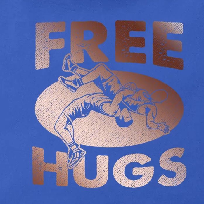 Wrestling Great Gift Great Gift Funny Free Hugs Wrestling Gift Zip Tote Bag