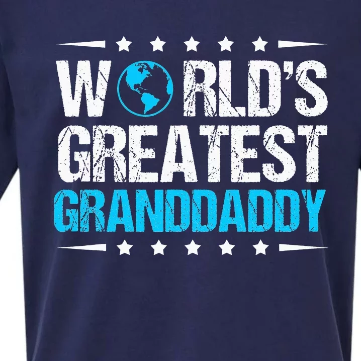 World's Greatest Granddaddy funny Father's Day Sueded Cloud Jersey T-Shirt