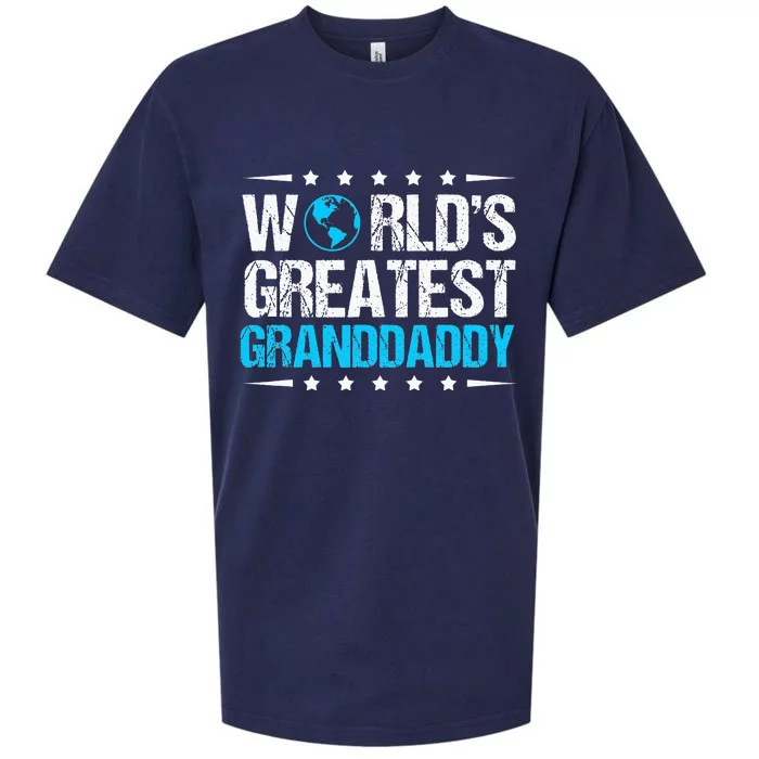 World's Greatest Granddaddy funny Father's Day Sueded Cloud Jersey T-Shirt