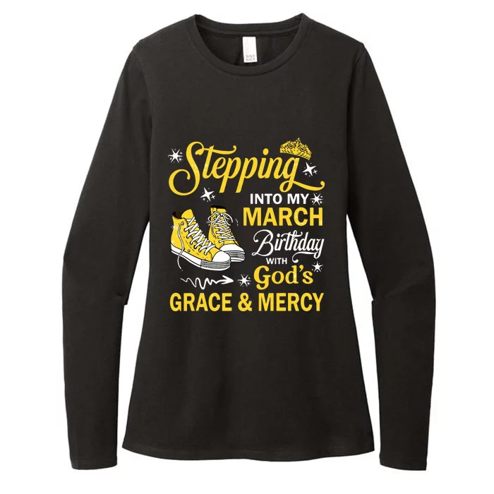 With Gods Grace Mercy Womens CVC Long Sleeve Shirt