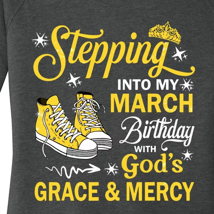 With Gods Grace Mercy Women's Perfect Tri Tunic Long Sleeve Shirt