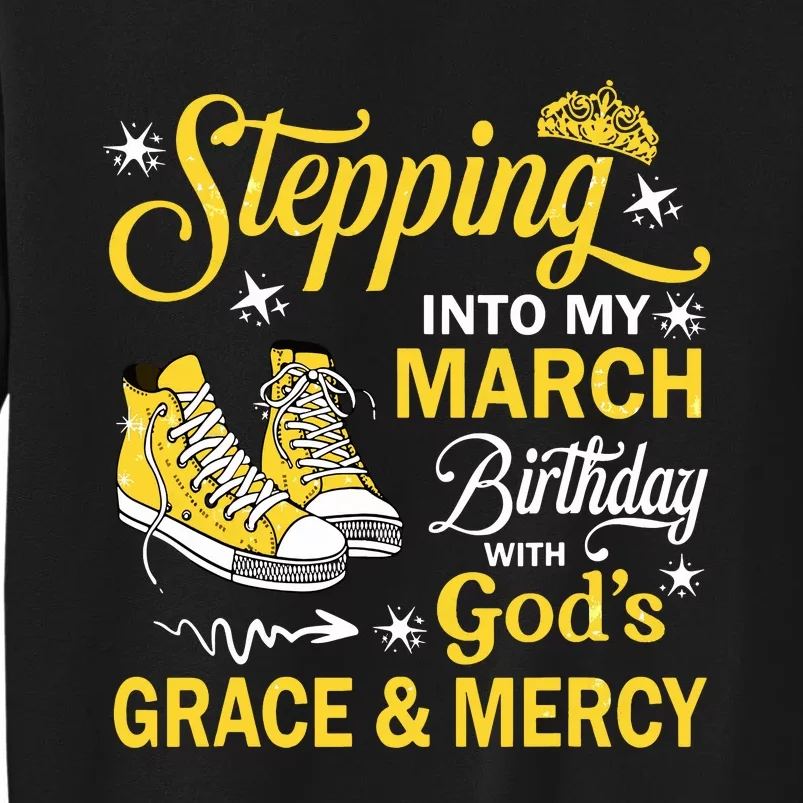 With Gods Grace Mercy Tall Sweatshirt