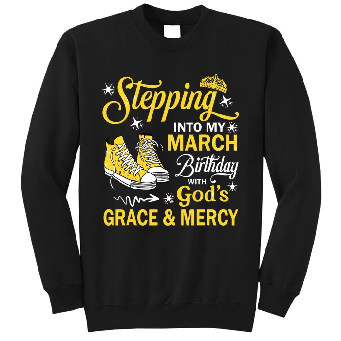 With Gods Grace Mercy Tall Sweatshirt