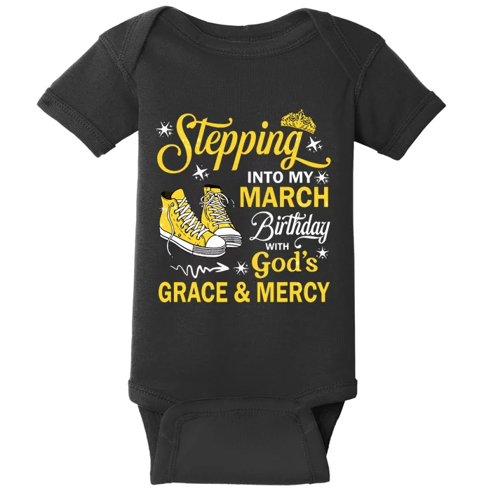 With Gods Grace Mercy Baby Bodysuit