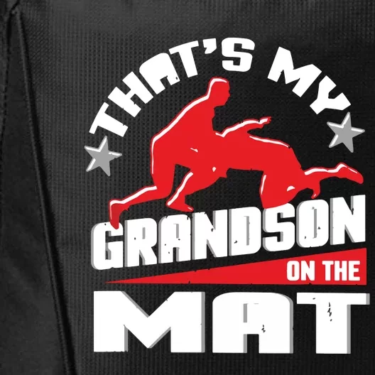 Wrestling Grandma Grandpa Wrestle Season Gift City Backpack