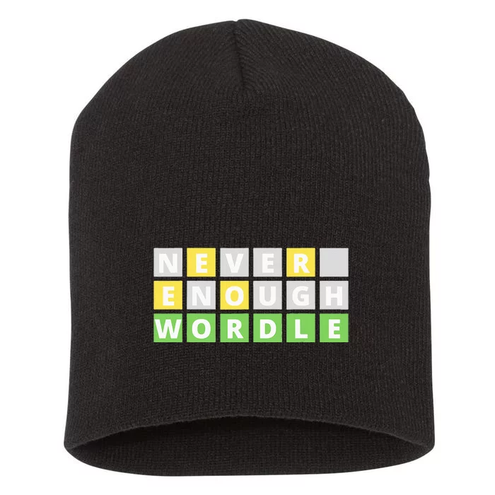 Word Game Gift Short Acrylic Beanie