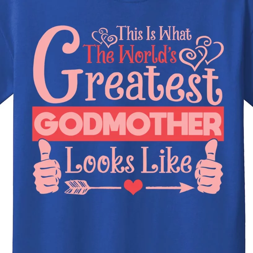 World's Greatest Godmother Gift Kids T-Shirt