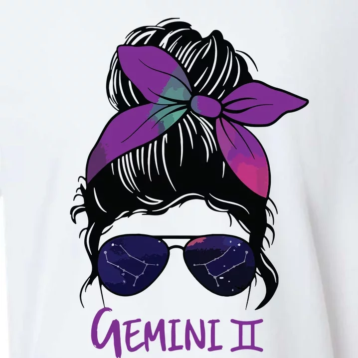 Womens Gemini Girl Birthday Gemini Woman Zodiac Constellation VNeck Sueded Cloud Jersey T-Shirt