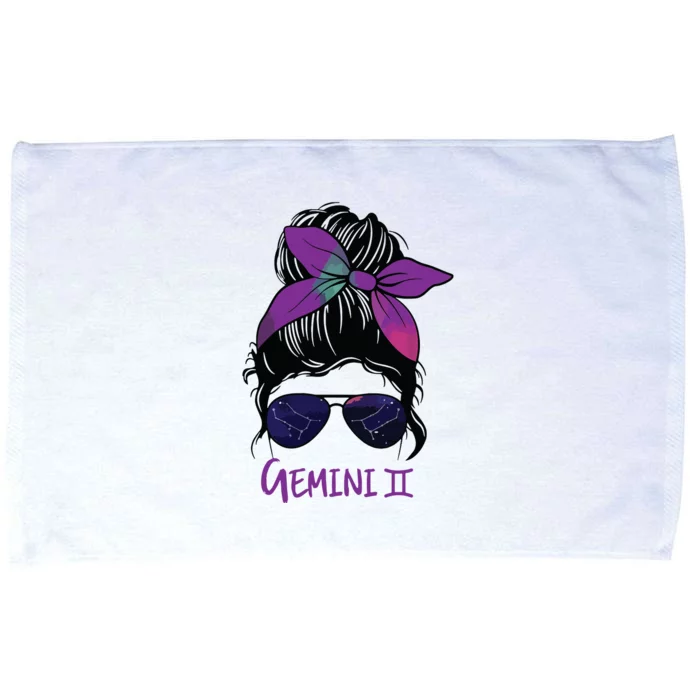 Womens Gemini Girl Birthday Gemini Woman Zodiac Constellation VNeck Microfiber Hand Towel