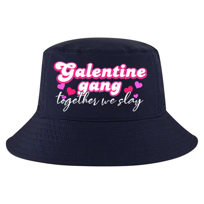 Wo Galentine Gang Together We Slay ValentineS Day Cool Comfort Performance Bucket Hat