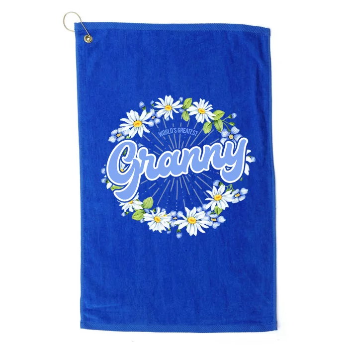 World's Greatest Granny Gift Grandma Cool Gift Platinum Collection Golf Towel