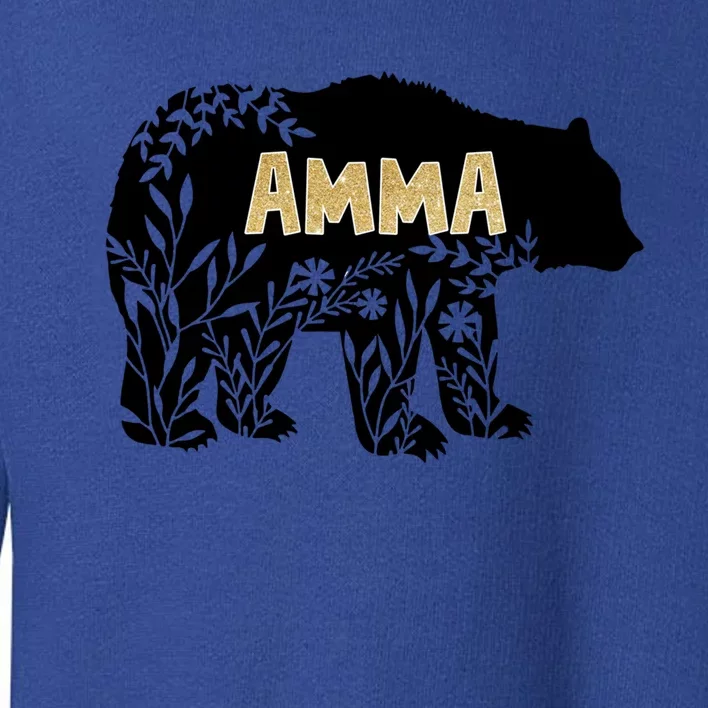 Wo Great Gift For Grandmother Great Gift Amma Bear Gift Toddler Sweatshirt