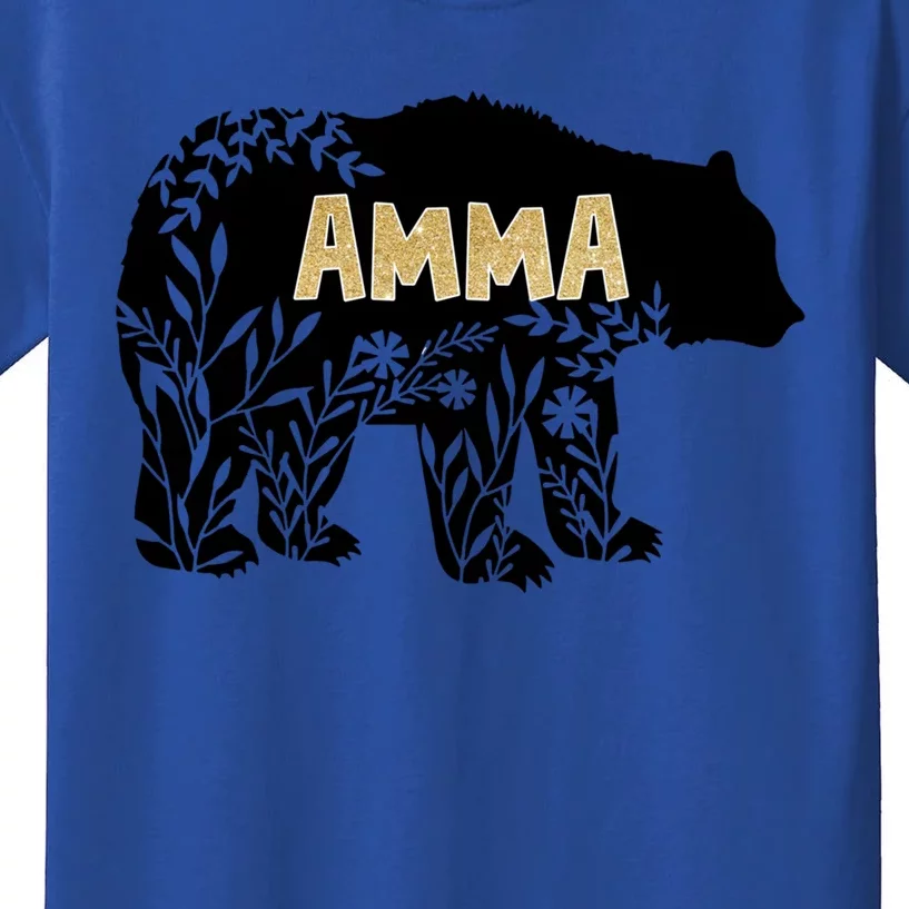 Wo Great Gift For Grandmother Great Gift Amma Bear Gift Kids T-Shirt