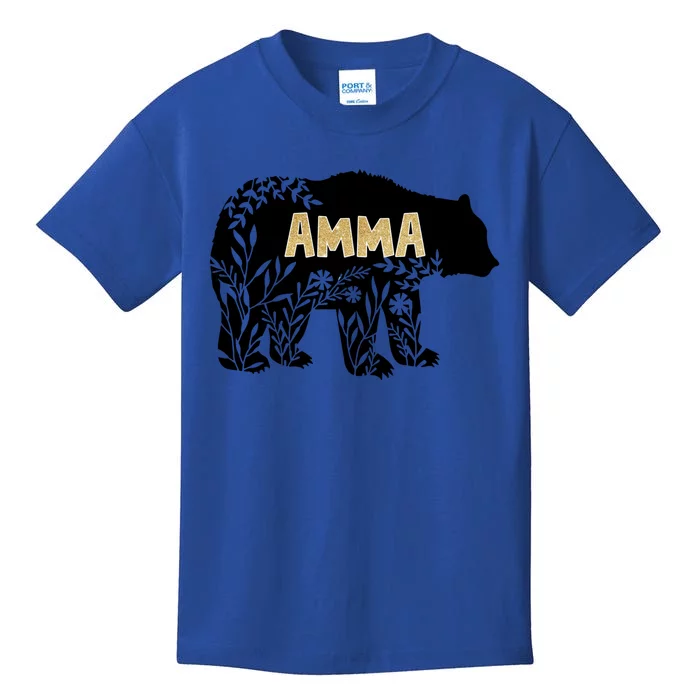 Wo Great Gift For Grandmother Great Gift Amma Bear Gift Kids T-Shirt