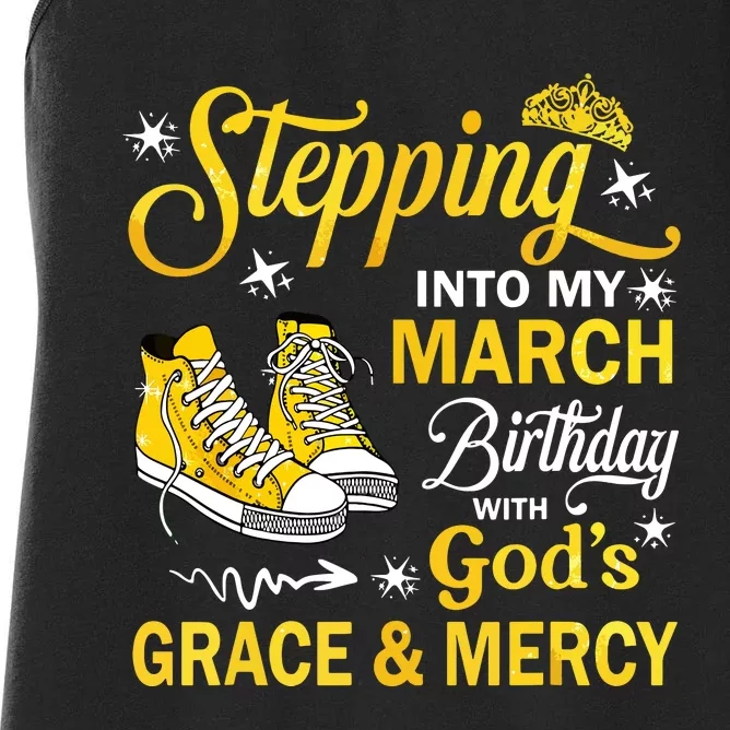 With Gods Grace Mercy Women's Racerback Tank