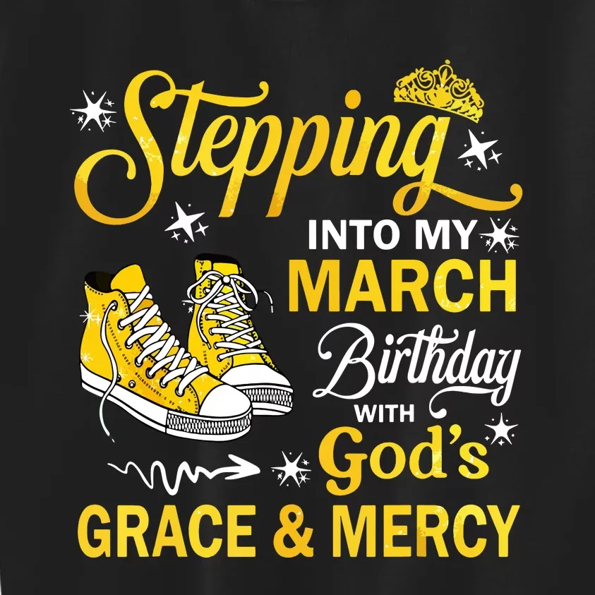 With Gods Grace Mercy Kids Sweatshirt