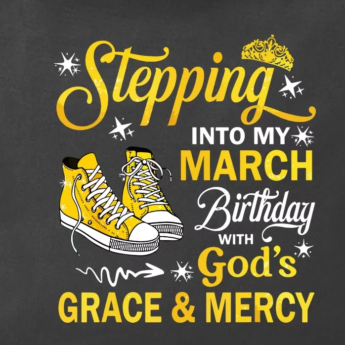 With Gods Grace Mercy Zip Tote Bag